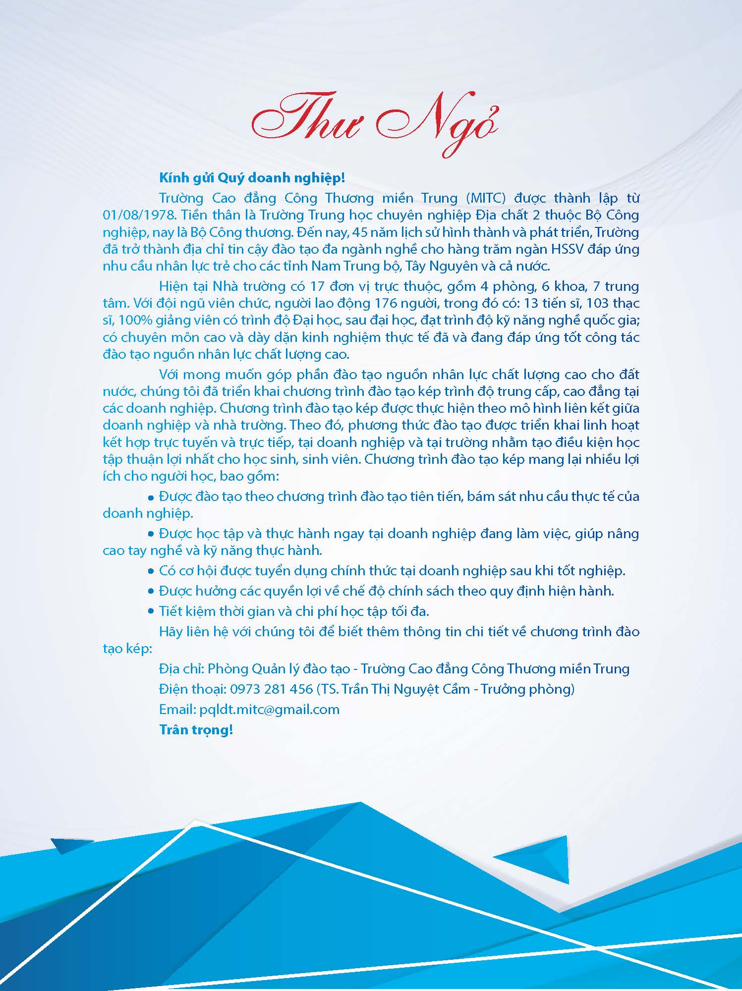 Tuyen sinh dao tao tai doanh nghiep