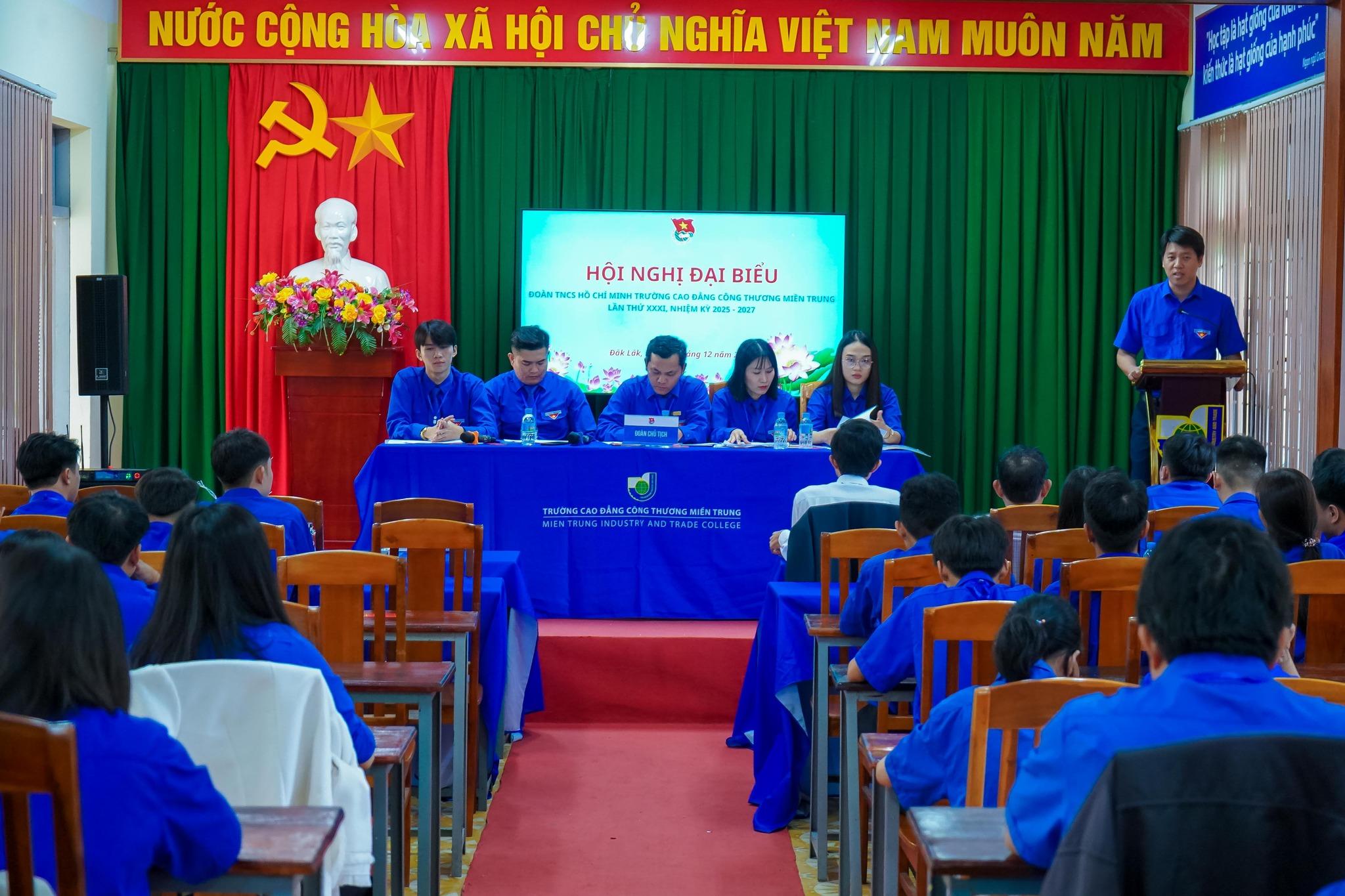 Hội nghị Đại biểu Đoàn TNCS Hồ Chí Minh Trường Cao đẳng Công Thương miền Trung lần thứ XXXI, nhiệm kỳ 2025 – 2027 thành công tốt đẹp 3