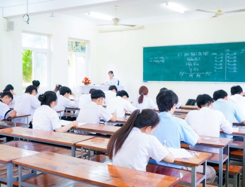 Học sinh lớp 12 MITC nghiêm túc bước vào kỳ thi thử tốt nghiệp THPT 2025