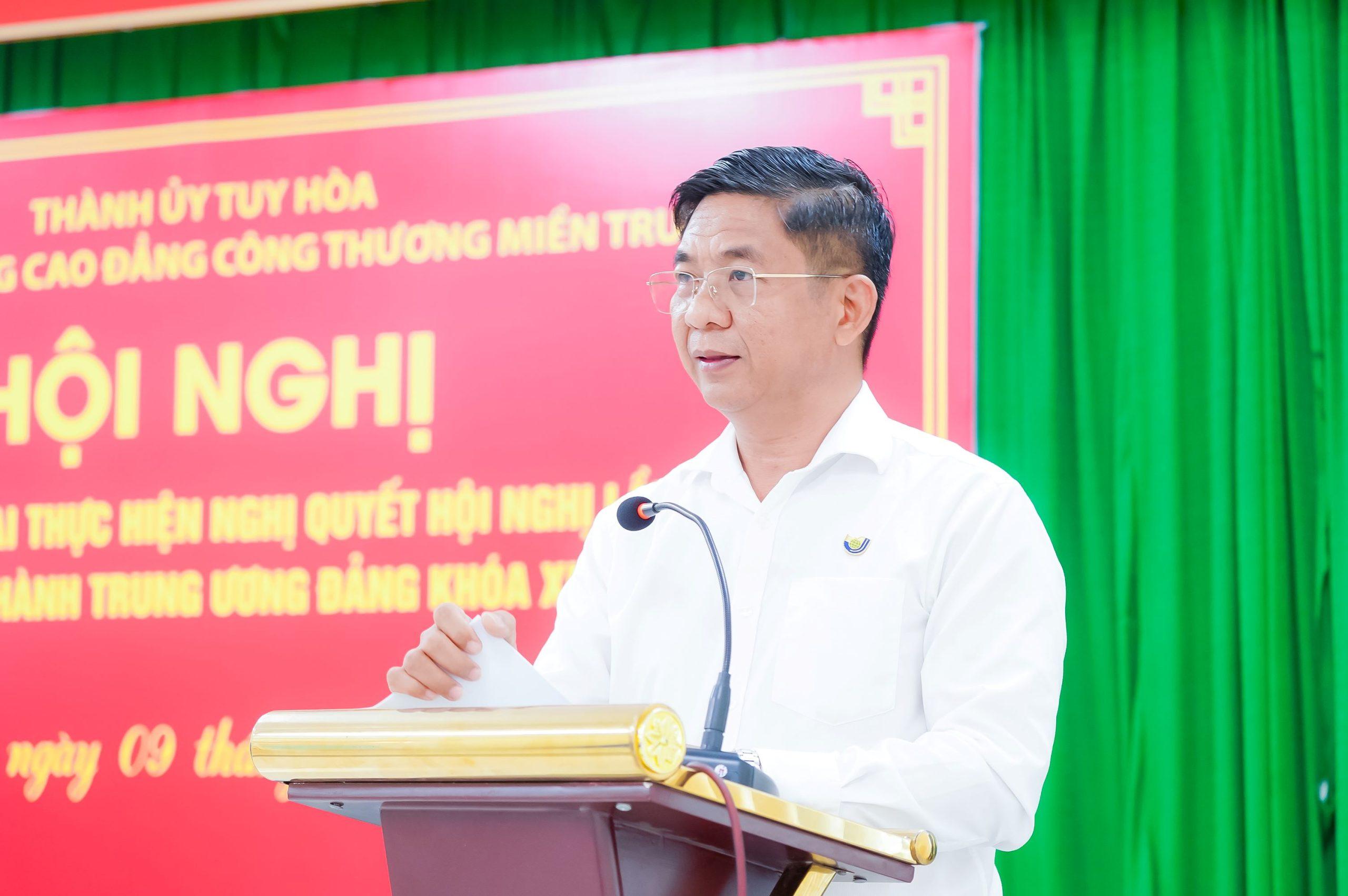 Trường Cao đẳng Công Thương miền Trung tổ chức quán triệt, triển khai thực hiện Nghị quyết Hội nghị Trung ương 11 khóa XIII 2