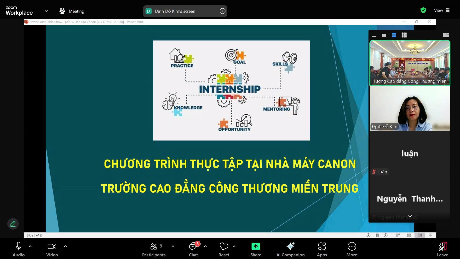 Tập huấn trước kỳ thực tập hè 2025 HSSV ngành Điện và Điện tử sẵn sàng cho hành trình trải nghiệm tại Canon Việt Nam 2