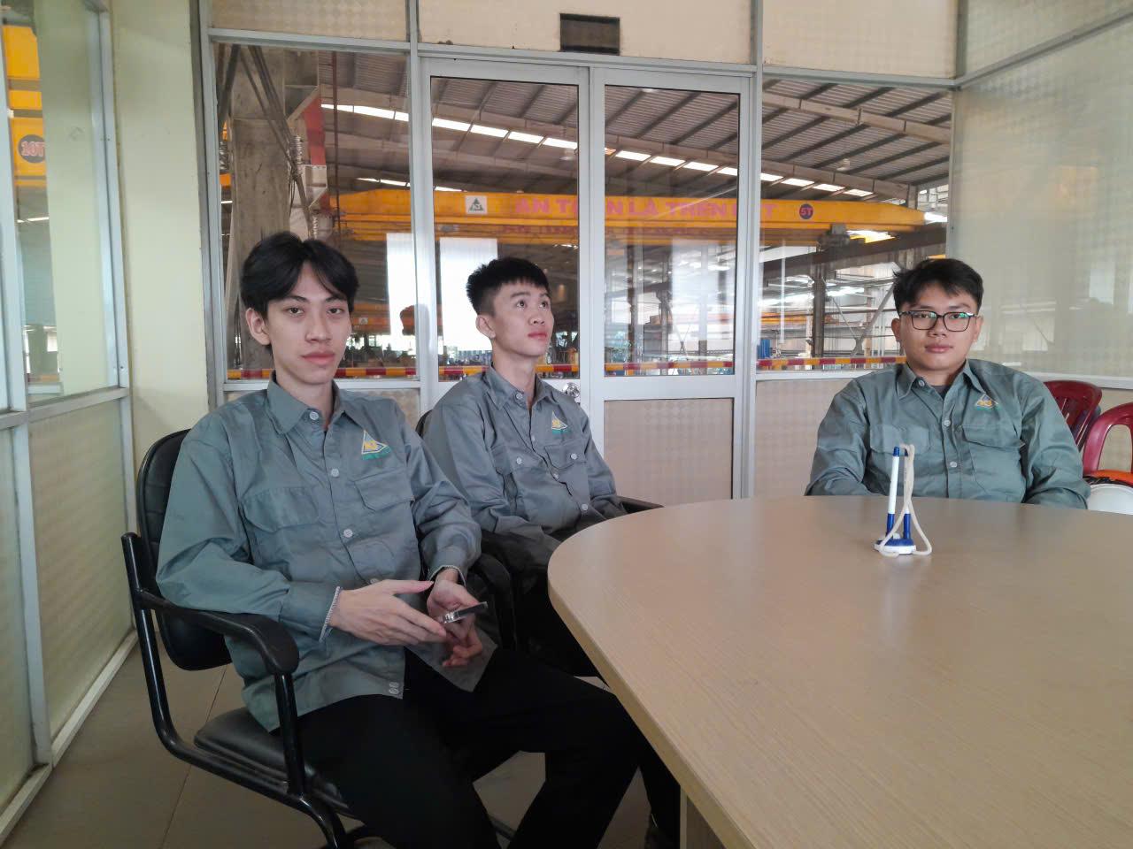 Các bạn sinh viên ngành Hàn được Công ty hướng dẫn và tập huấn trước khi tham gia thực tập Sinh viên ngành Hàn MITC bắt đầu hành trình 3 tháng rèn nghề tại Tây Ninh