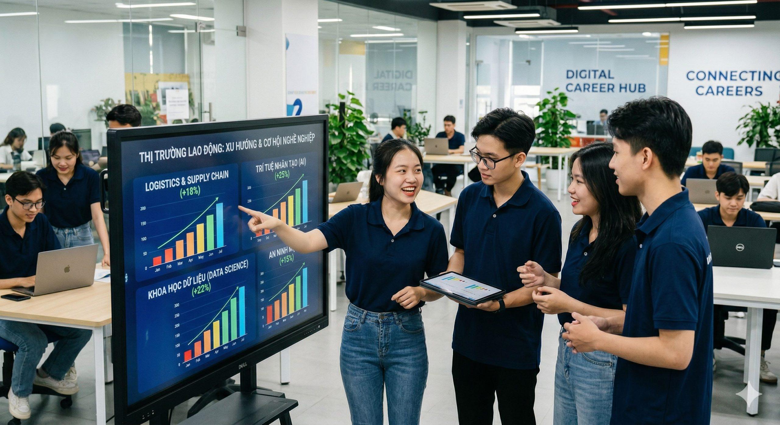 Sự nhạy bén trong việc đánh giá nhu cầu tuyển dụng sẽ giúp bạn rút ngắn khoảng cách từ giảng đường đến vị trí việc làm mơ ước, tránh lãng phí thời gian và chi phí đầu tư. Hướng nghiệp đúng cách Đừng chỉ chọn trường, hãy chọn tương lai 1